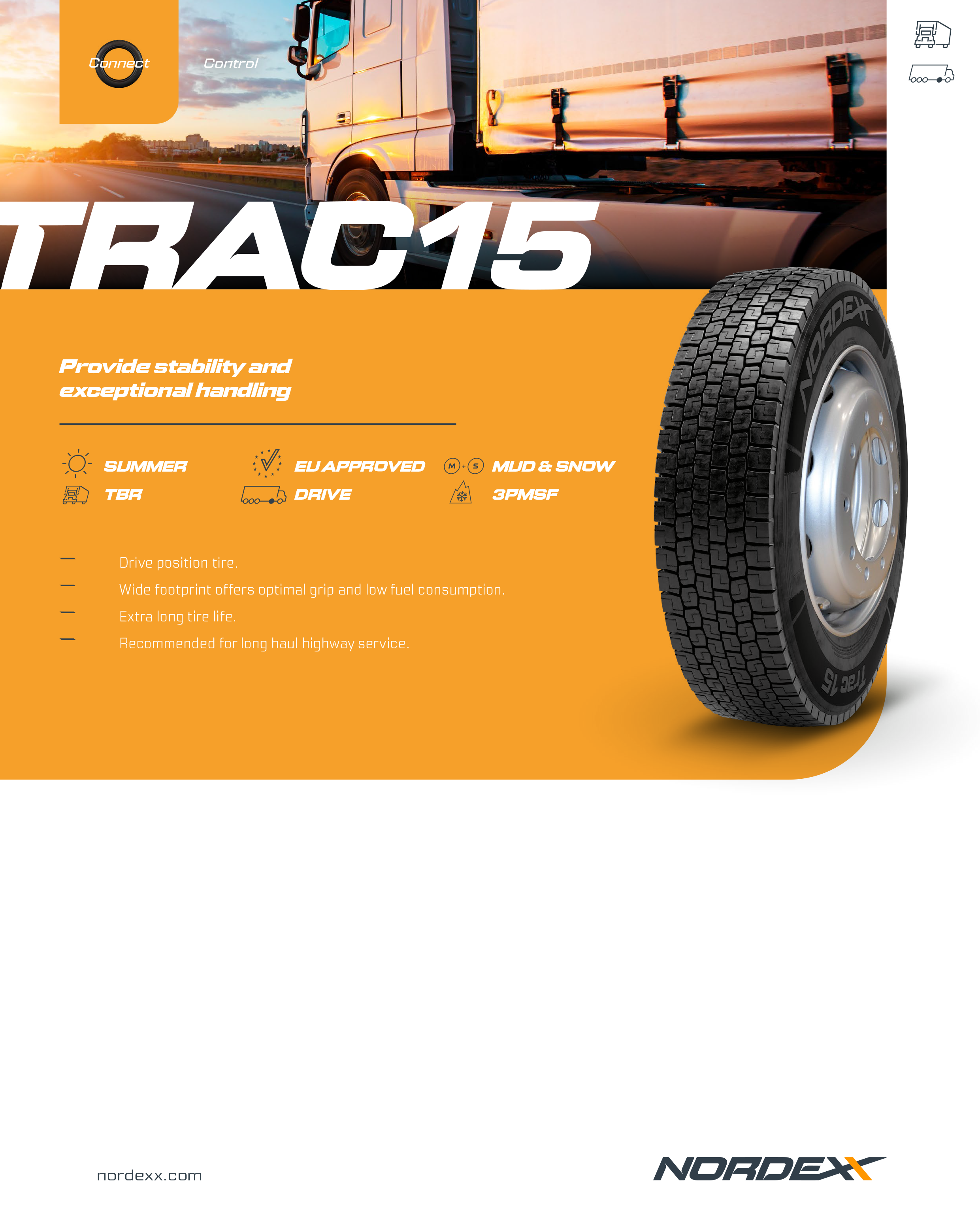 Capa do catálogo Brochura Trac15