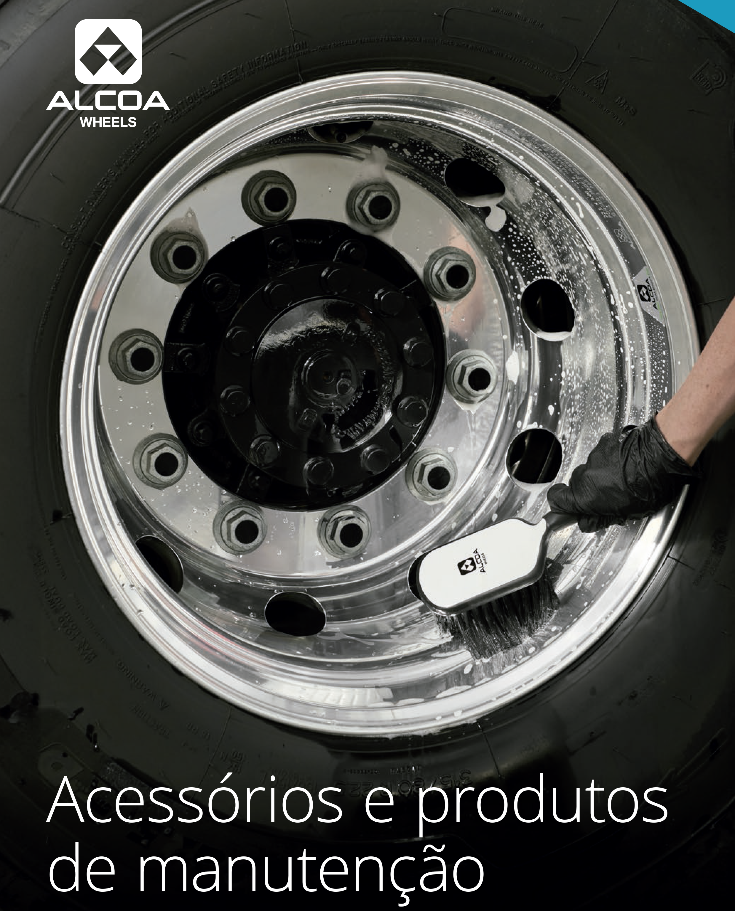 Capa de Catálogo de Acessórios Alcoa® Wheels